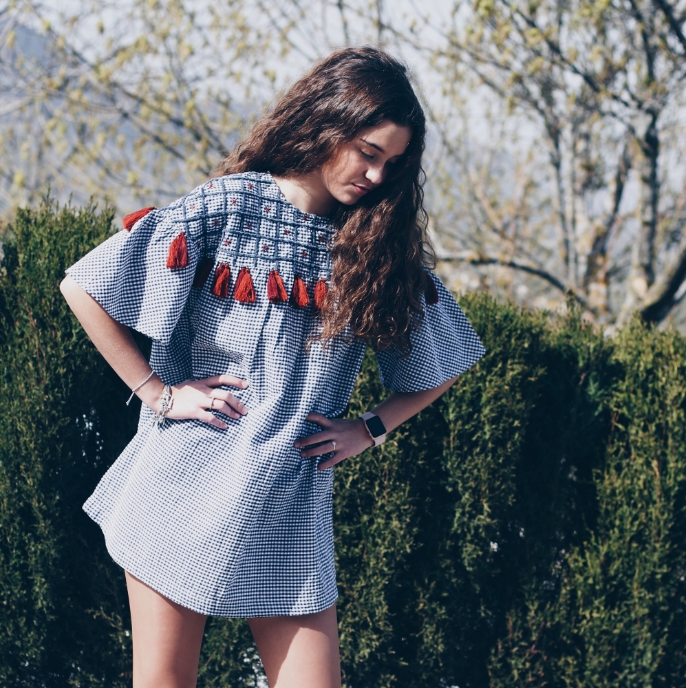 ZARA Gingham Dress